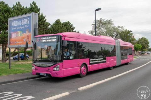 Iveco Urbanway van DK Bus te Leffrinckoucke.