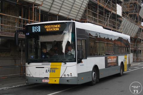 Jonckheere Transit 2000 aan het station te Veurne