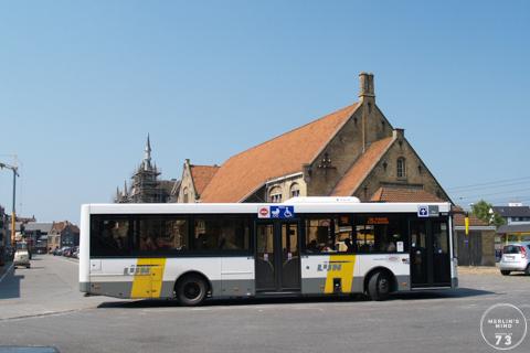 Jonckheere Transit 2000 aan het station te Veurne.