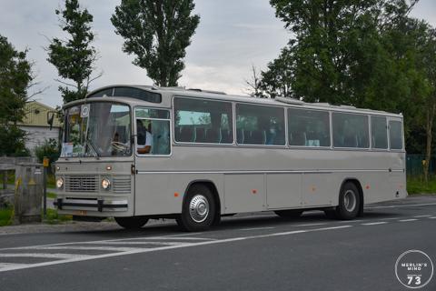 Volvo Jonckheere B58 van De Zigeuner te Kaaskerke gedurende de Nostalbus Rally.