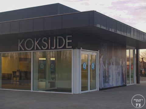 Het vernieuwde station Koksijde.