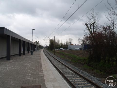 Het vernieuwde station Koksijde.