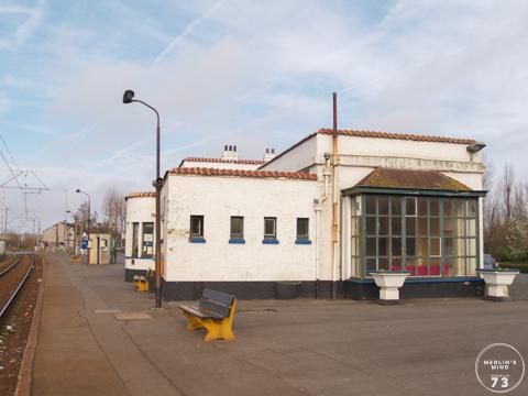 Het station Koksijde zoals het voorheen was.