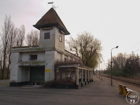 Het station Koksijde zoals het voorheen was.